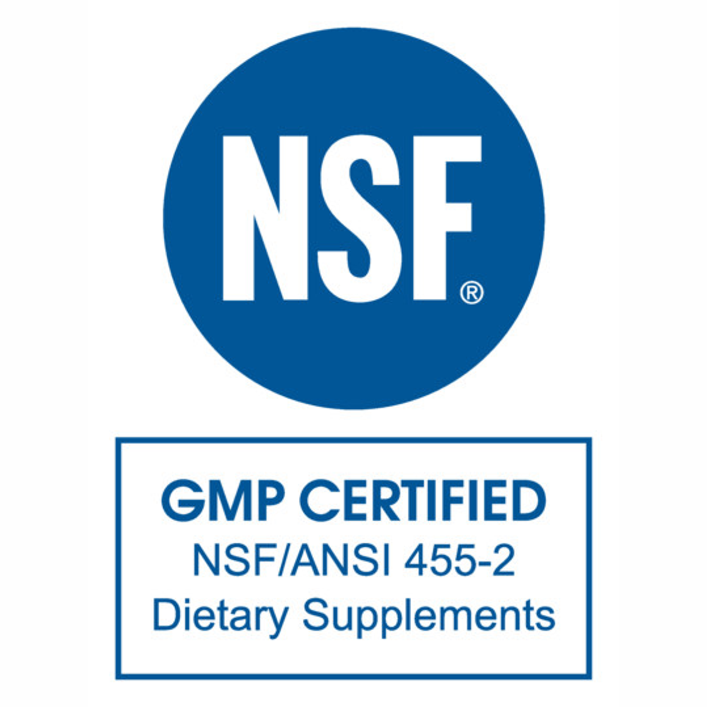 GMP Certified NSF/ANSI 455-2 for dietary supplements