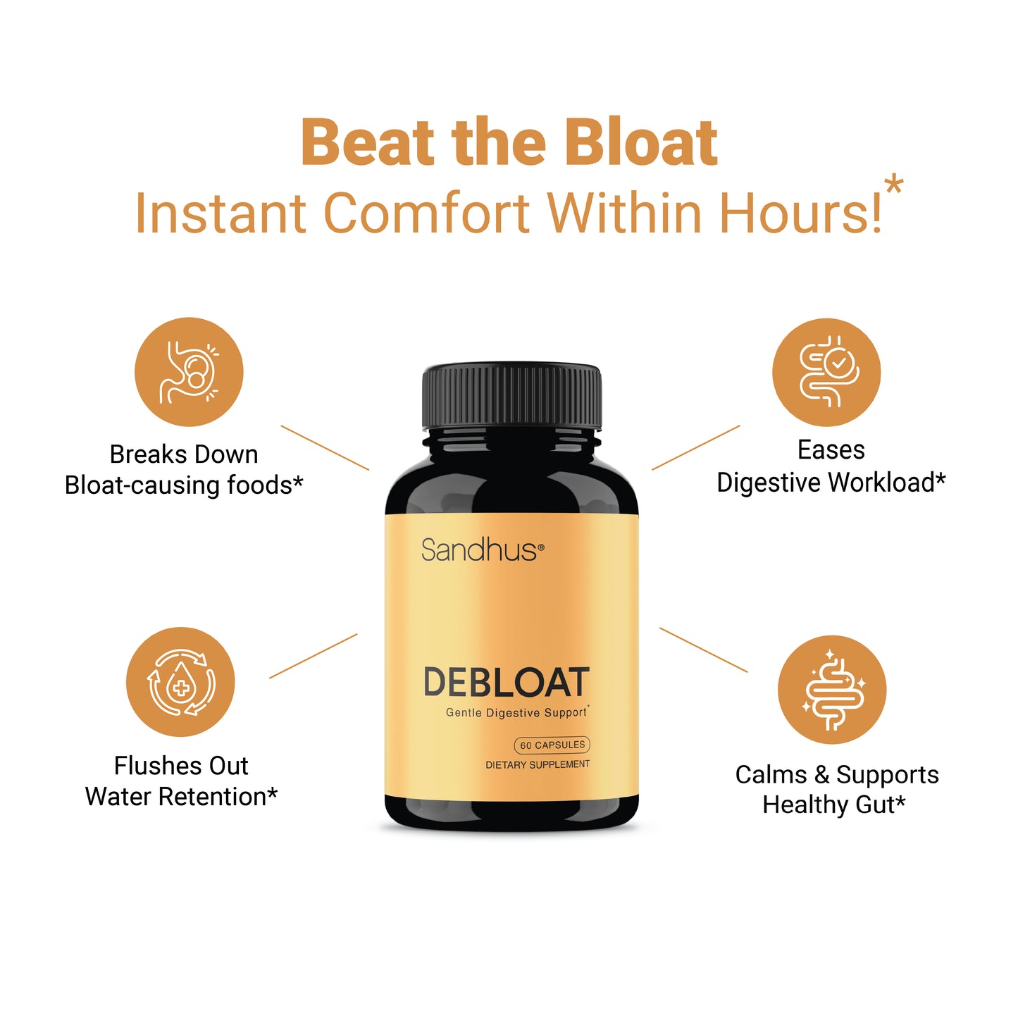 Debloat Capsules - 60 Ct