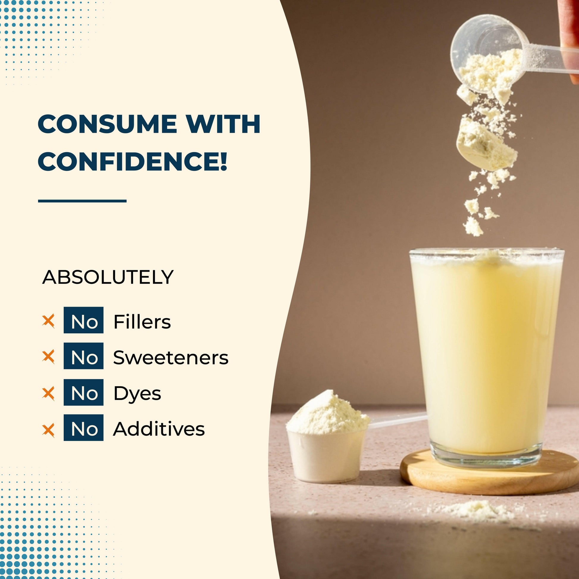 Clean formula you can trust—no fillers, dyes, sweeteners, or additives, just pure nutrition for daily confidence
