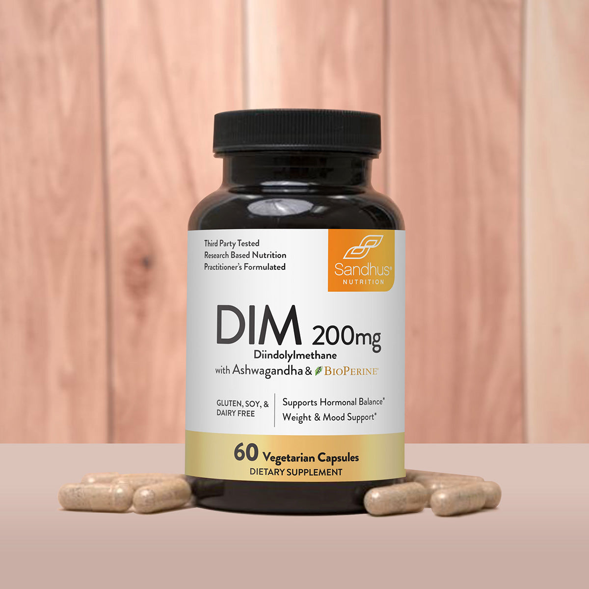 DIM with Ashwagandha and Bioperine® - Capsules 60 Ct