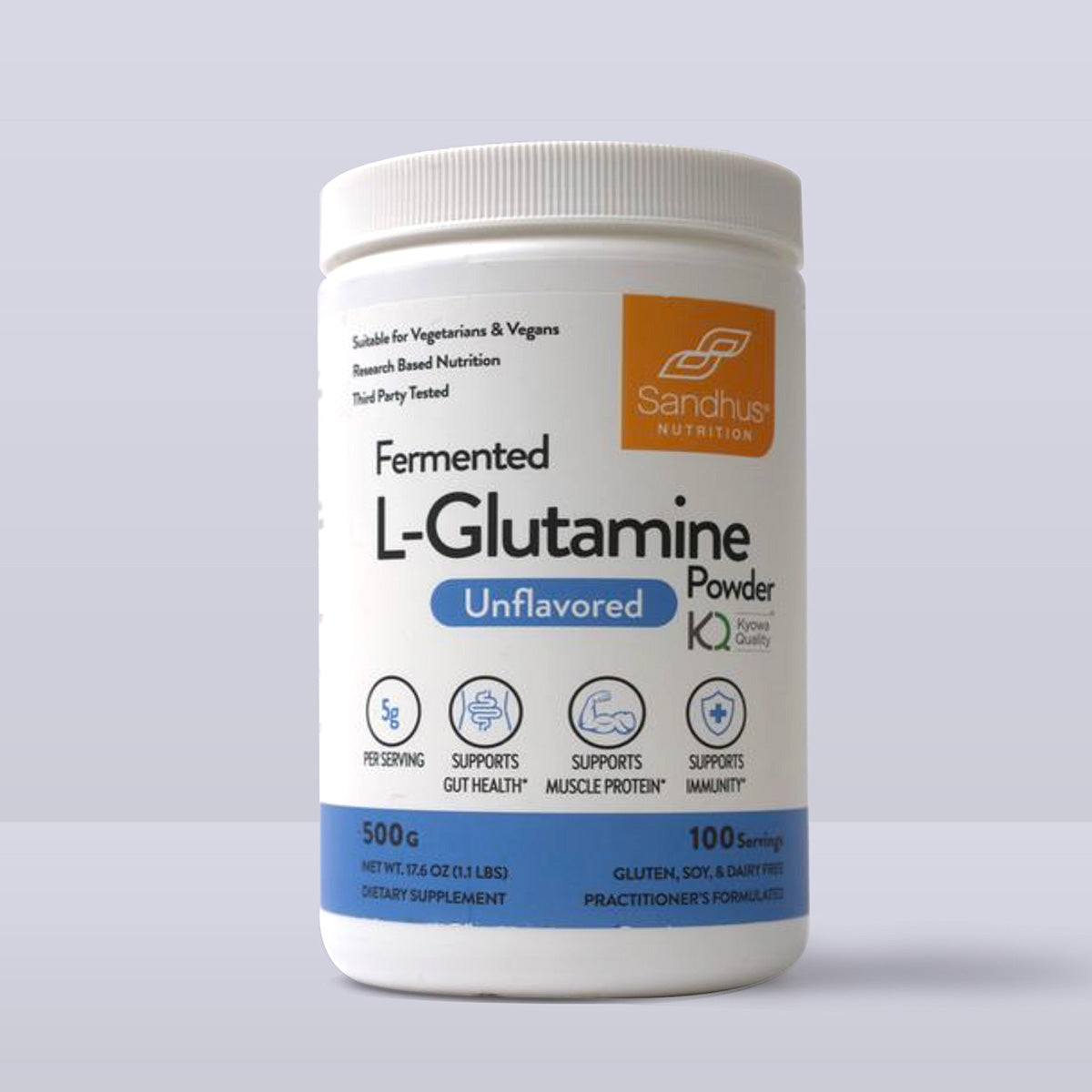 L-Glutamine Unflavored Powder, 100 Servings