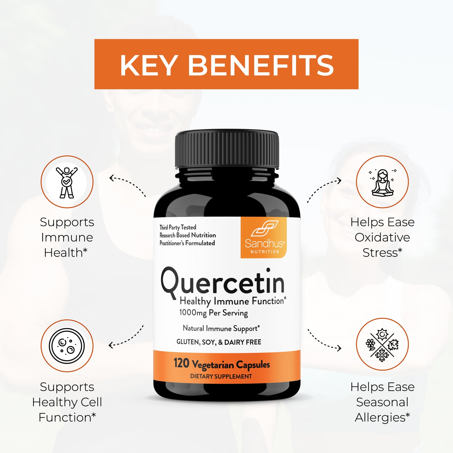 Quercetin Vegetarian Capsules 120 Ct
