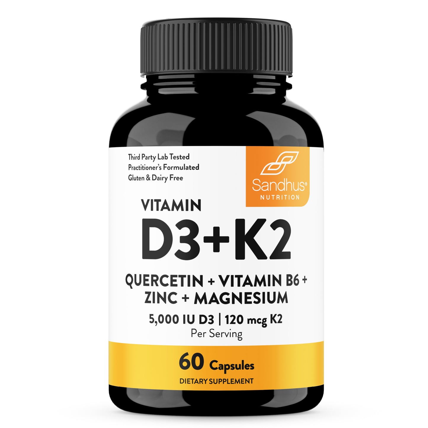 Vitamin D3 & K2 Capsules - 60 Ct