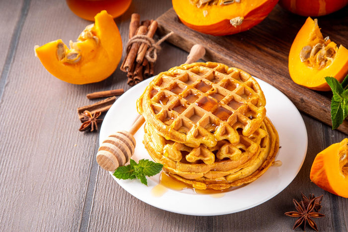 Nourishing Whole Grain Pumpkin Spice Waffles for Gut Health