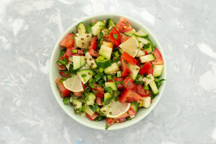 yellow moong dal, protein rich, salad recipes, south indian style salad, moong dal salad, cucumber kosambari.