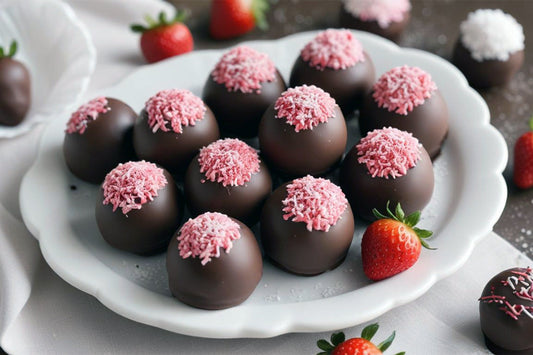 Decadent Chocolate Strawberry Collagen Truffles