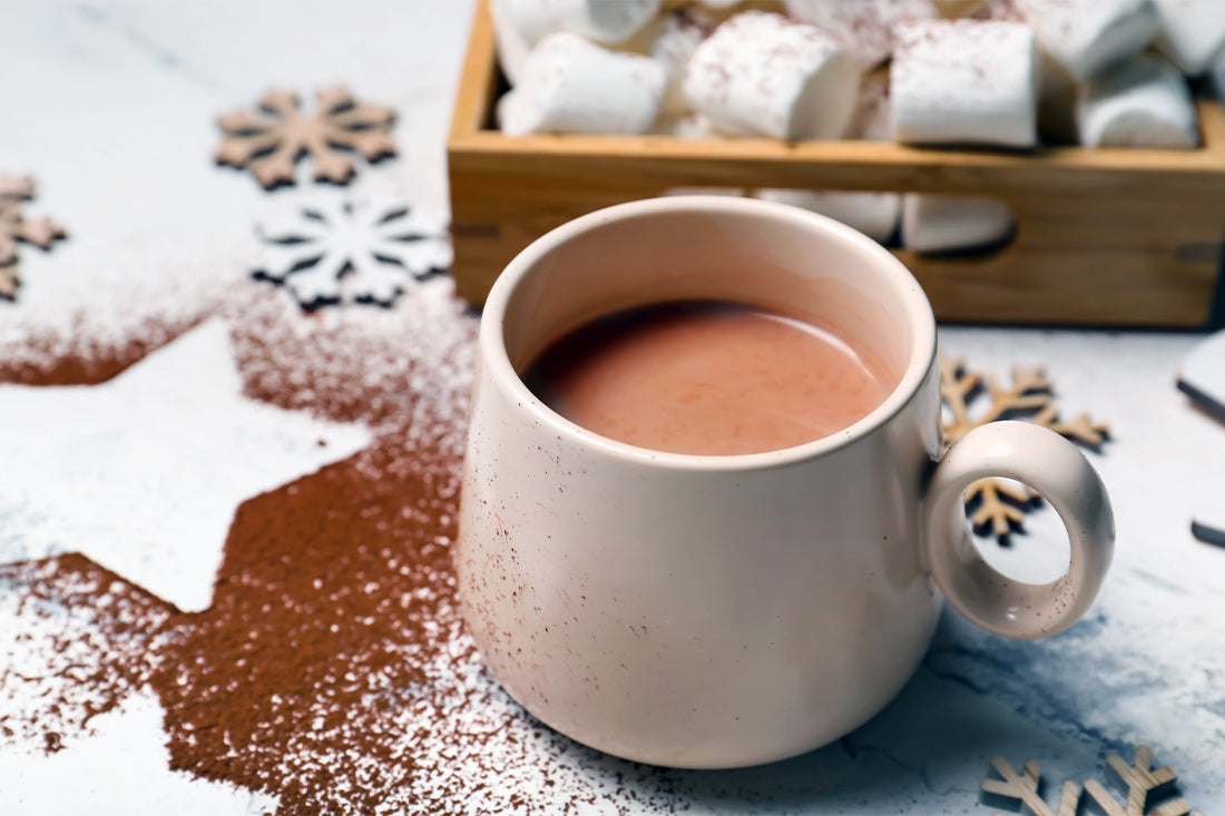 Nourishing Homemade Hot Chocolate with Cacao & Colostrum Powder