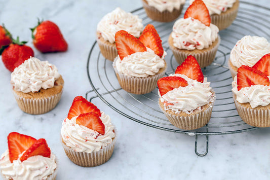 Sweet and Simple Strawberry Shortcake Cupcakes Recipe