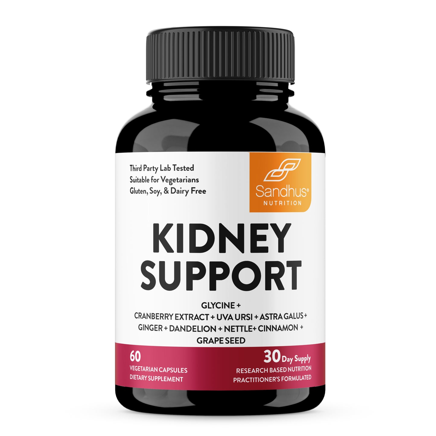 Kidney Support with Glycine & Cranberry Extract - Capsules 60 Ct