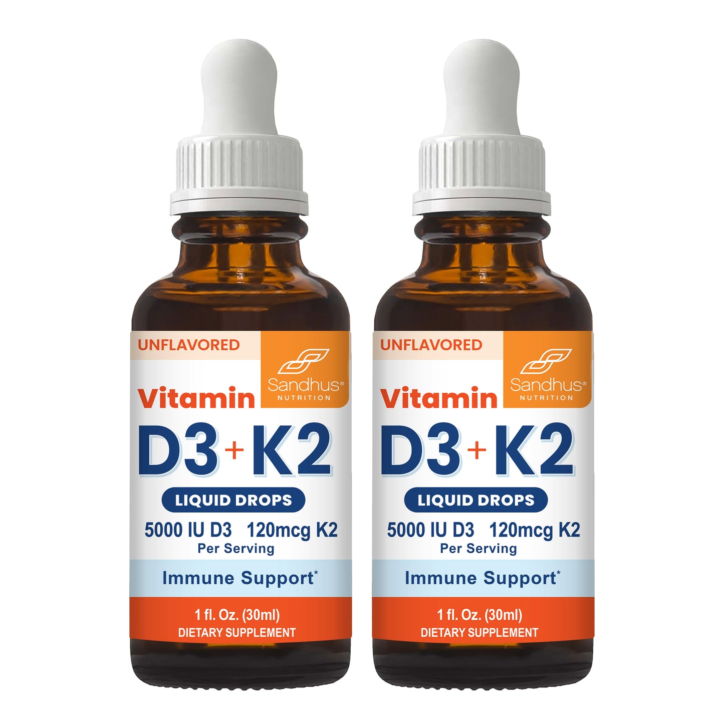 Vitamin D3+K2 (Pack of 2) Liquid Drops