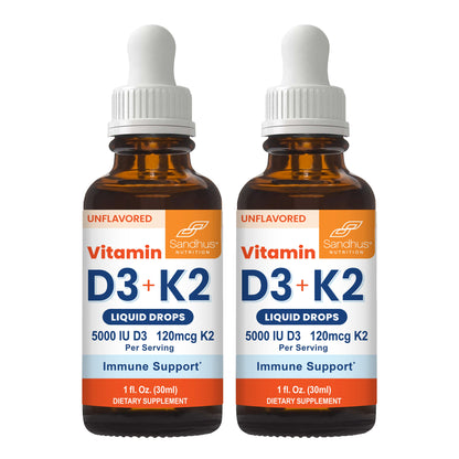Vitamin D3+K2 (Pack of 2) Liquid Drops