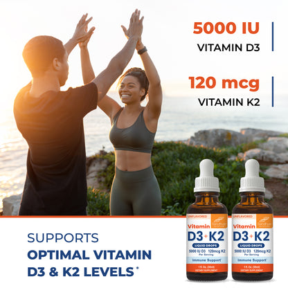 Vitamin D3+K2 (Pack of 2) Liquid Drops