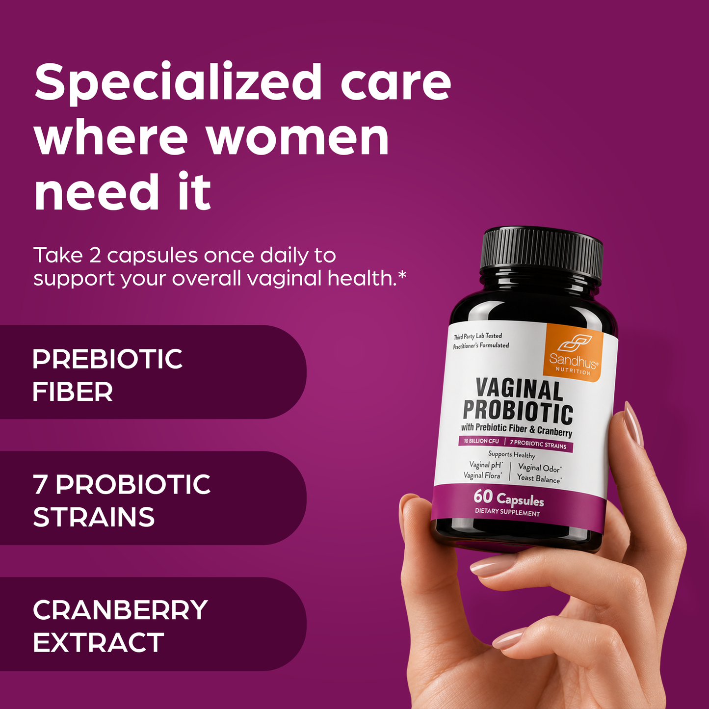 Vaginal Probiotic Capsules – 60 Ct.