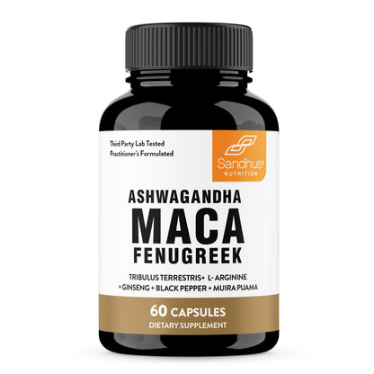 Ashwagandha Maca Capsules - 60 Ct