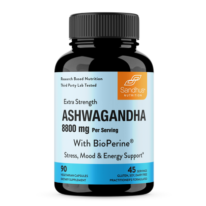 Extra Strength Ashwagandha with Capsules 90 Ct