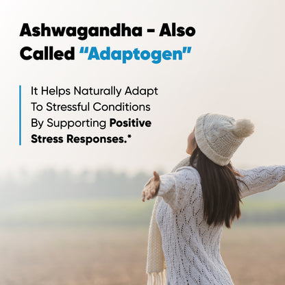 Ashwagandha with Black Pepper Extract - Capsules 120 Ct