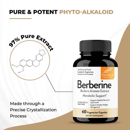Berberine HCl - Capsules 60 Ct