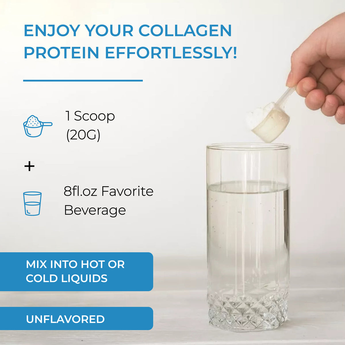 Collagen Peptides Unflavored Powder, 22 Servings