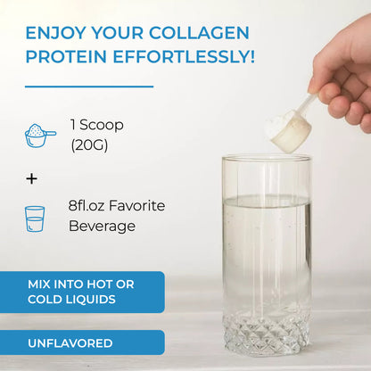 Collagen Peptides Unflavored Powder, 22 Servings
