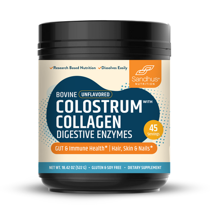 Colostrum with Collagen & Digestive Enzymes - Powder 1.15 LBS