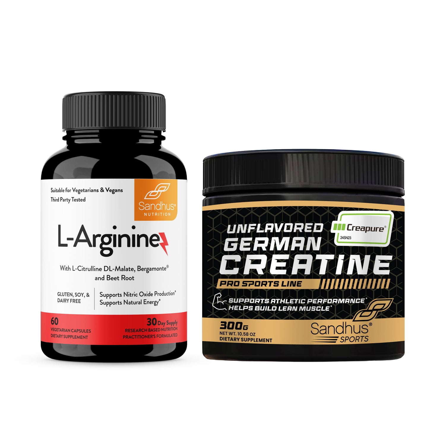 L-Arginine and German Creatine