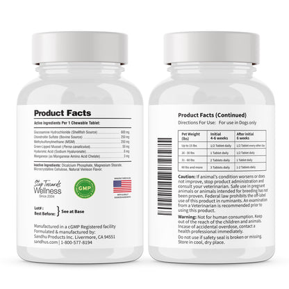 Two white supplement bottles with labels on a white background
