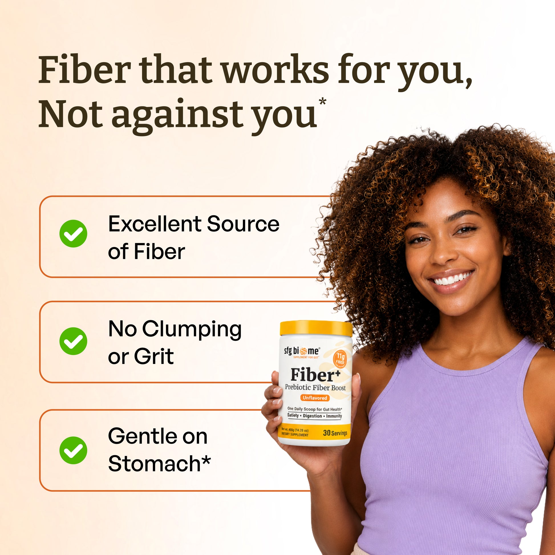Fiber+ Prebiotic Fiber Boost.