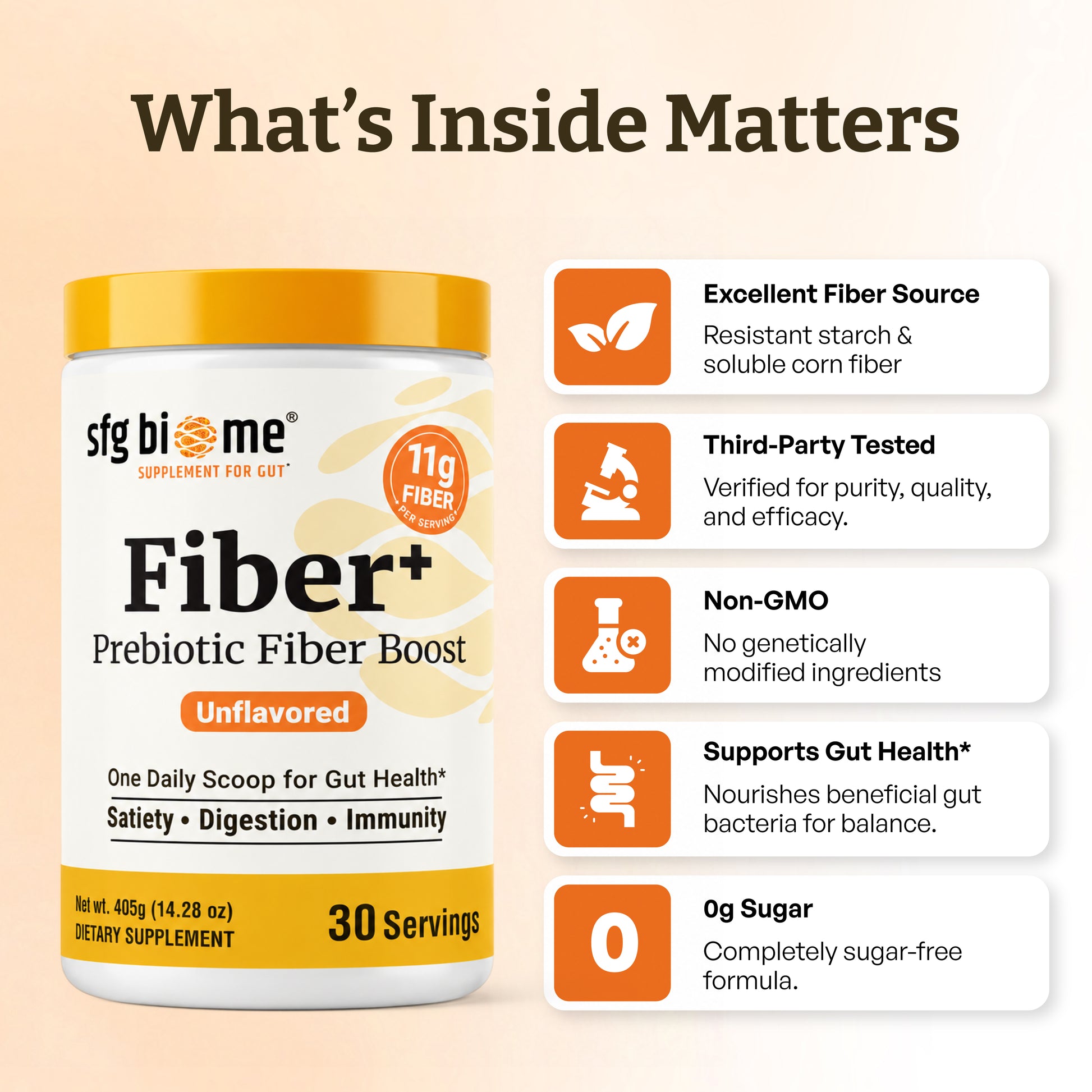 Fiber+ Prebiotic Fiber Boost.