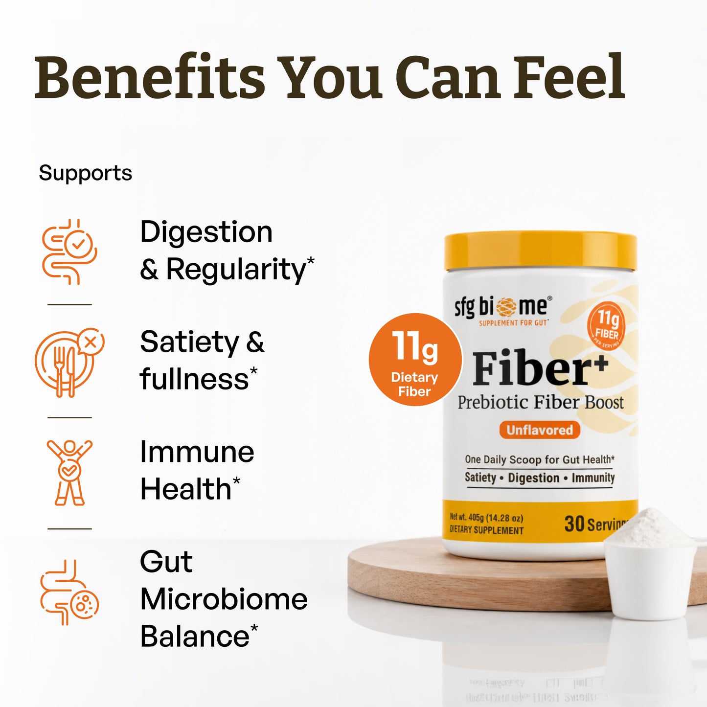 Fiber+ Prebiotic Fiber Boost