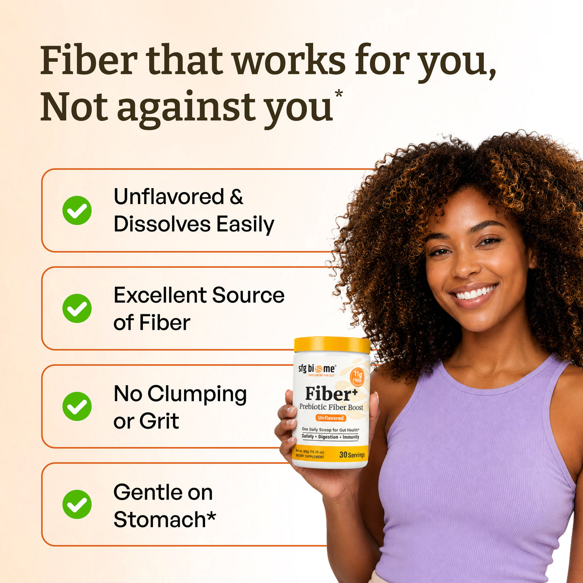 Fiber+ Prebiotic Fiber Boost