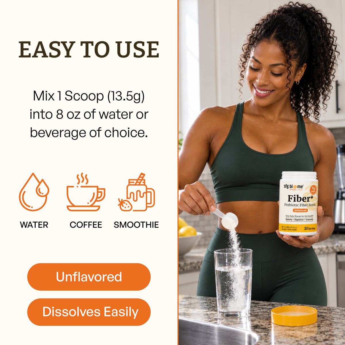 Fiber+ Prebiotic Fiber Boost