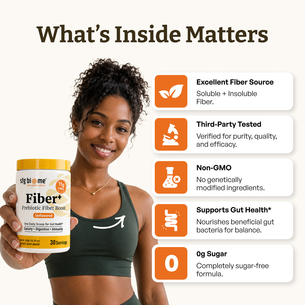 Fiber+ Prebiotic Fiber Boost
