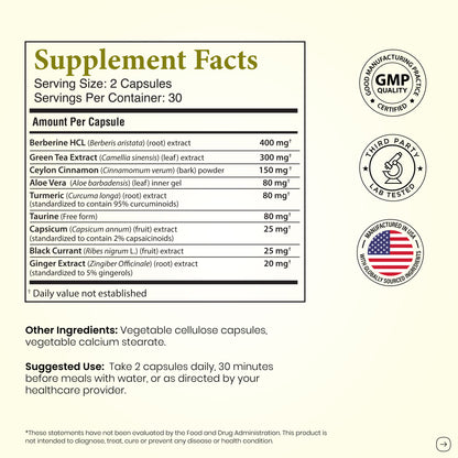 GLP-1 Supplement Capsules - 60 Ct