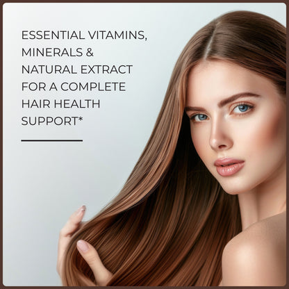 Hair Vitamins with Biotin & Keratin - Capsules 60 Ct