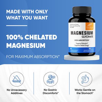 Magnesium Glycinate - Capsules 90 Ct