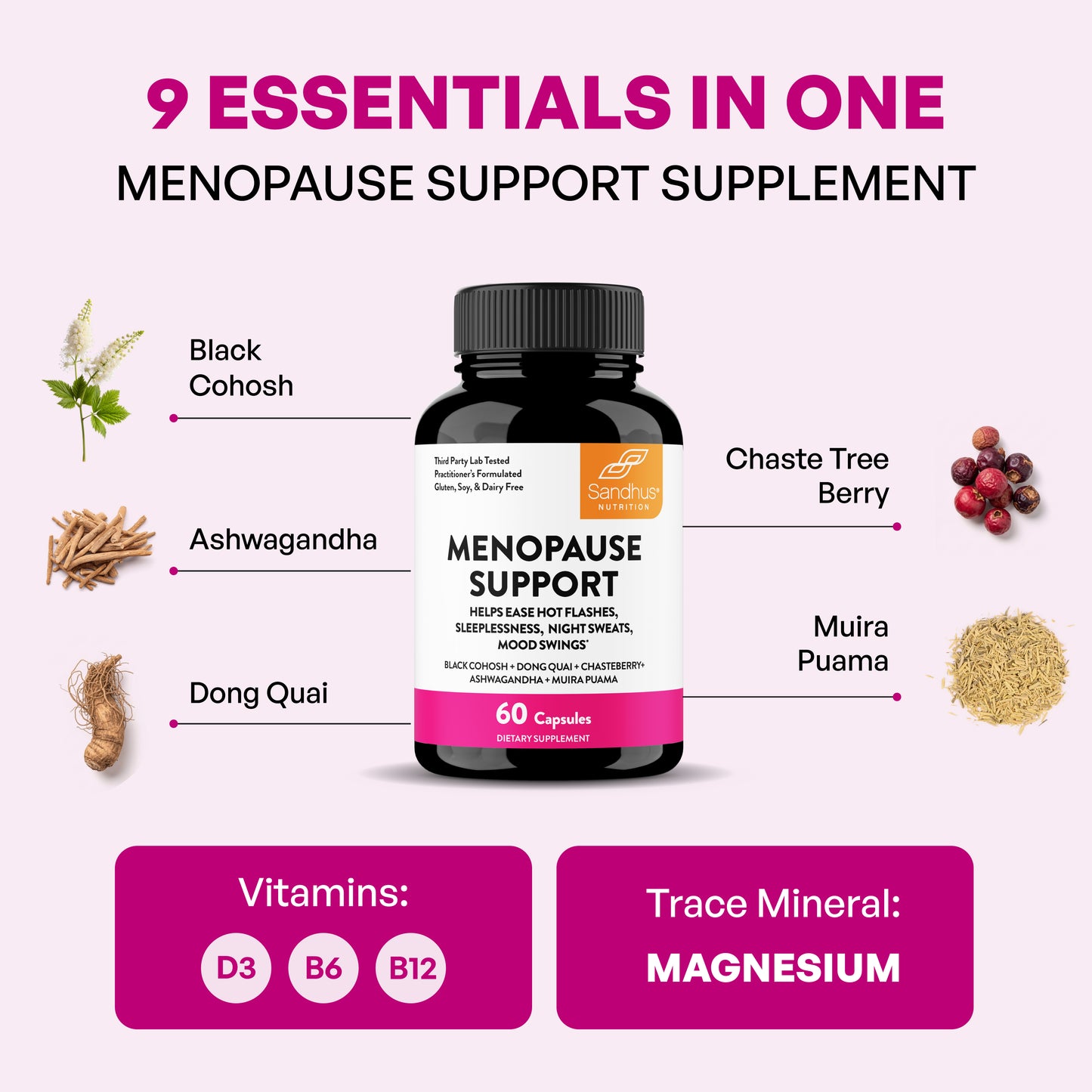 Menopause Support Capsules - 60 Ct