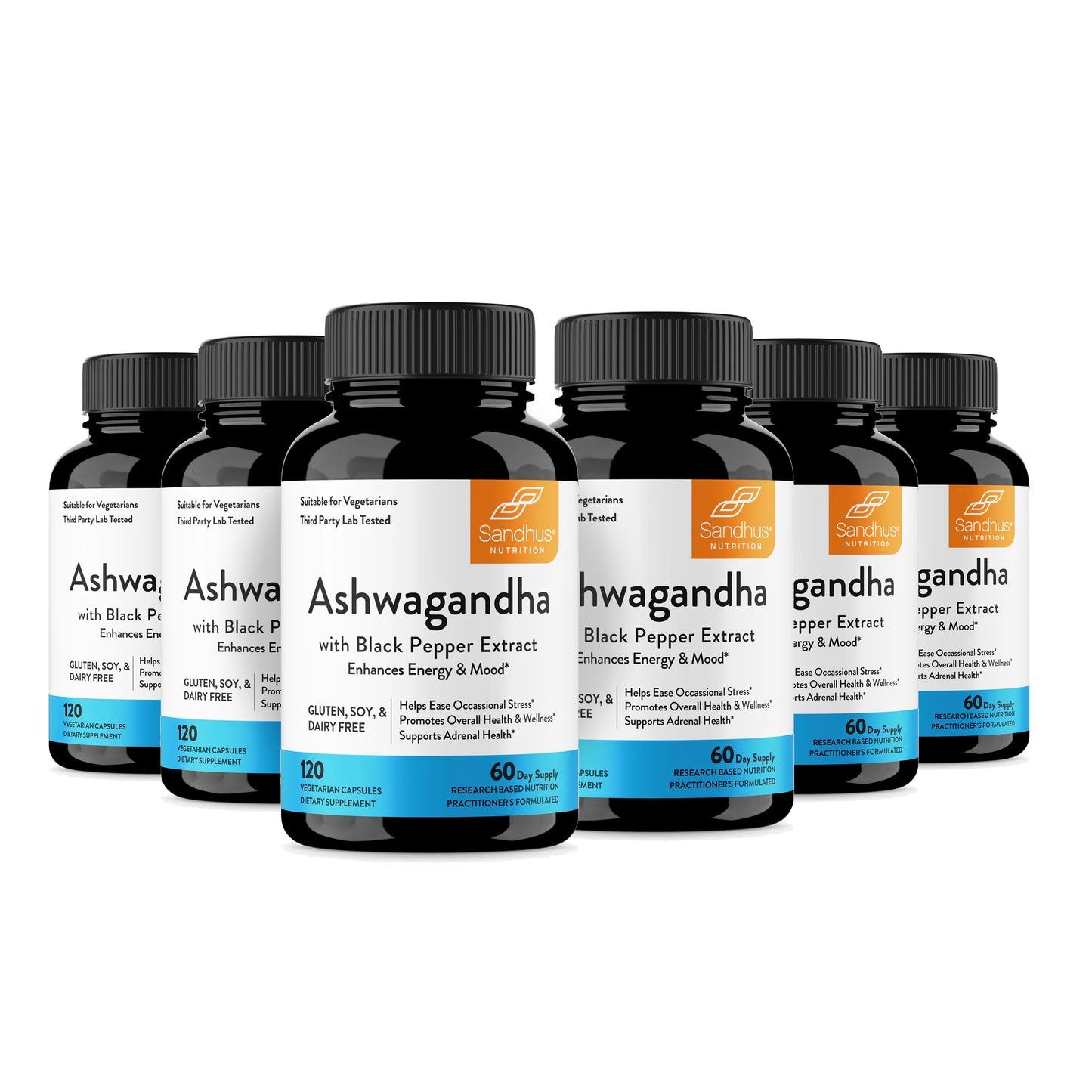 Ashwagandha with Black Pepper Extract - Capsules 120 Ct