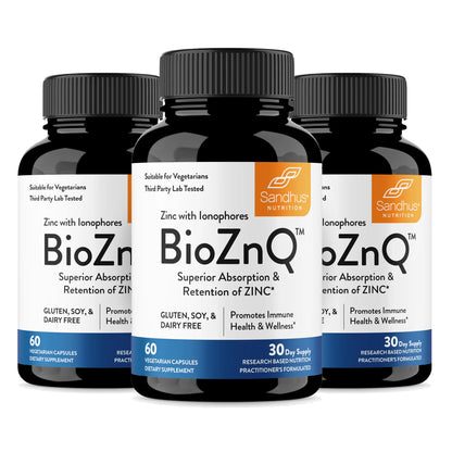 BioZnQ - Zinc with Quercetin Capsules 60 Ct