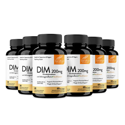 DIM with Ashwagandha and Bioperine® - Capsules 60 Ct