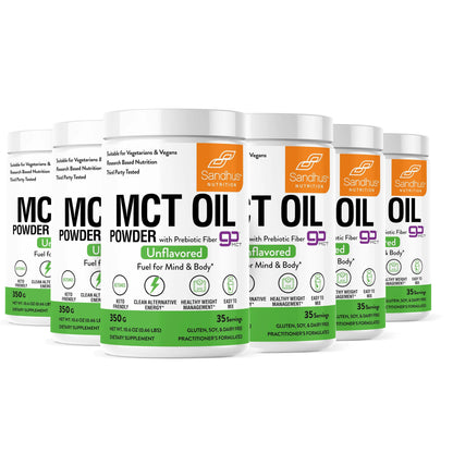 MCT Oil Powder with Prebiotic Fiber, Unflavored, 35 Servings