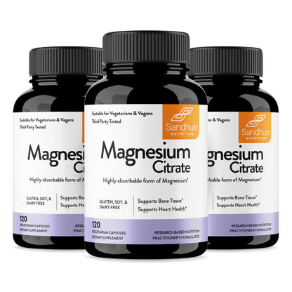 Magnesium Citrate - Capsules 120 Ct