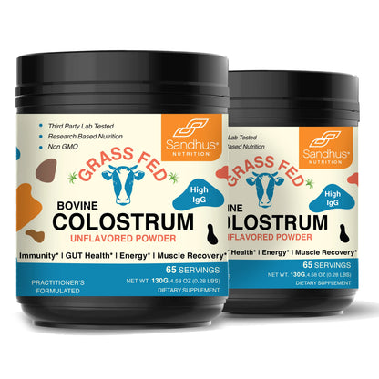 Pure Bovine Colostrum High IgG - Powder, 65 Servings