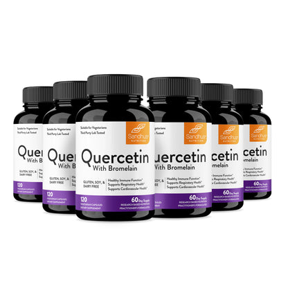 Quercetin with Bromelain - Vegetarian Capsules 120 Ct