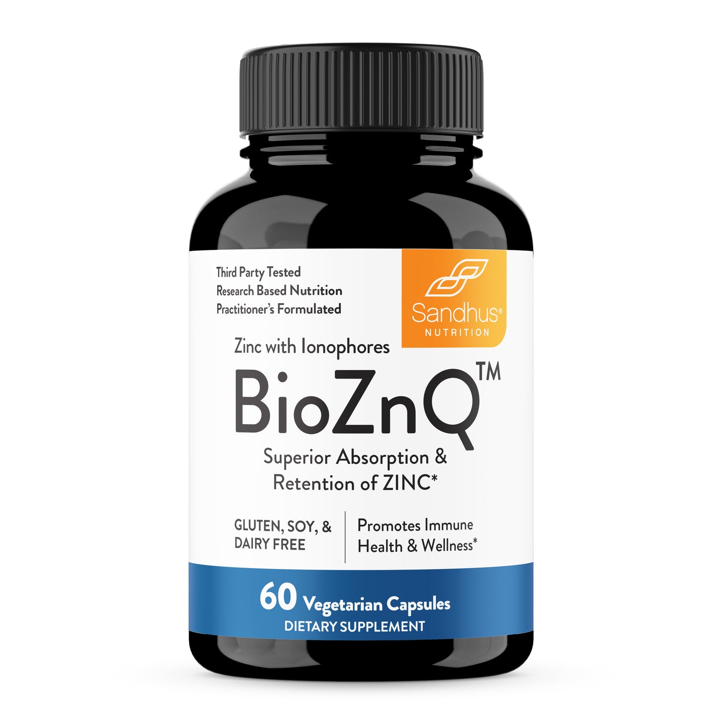 BioZnQ - Zinc with Quercetin Capsules 60 Ct