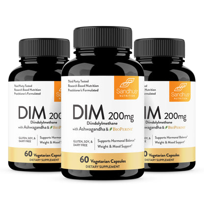 DIM with Ashwagandha and Bioperine® - Capsules 60 Ct