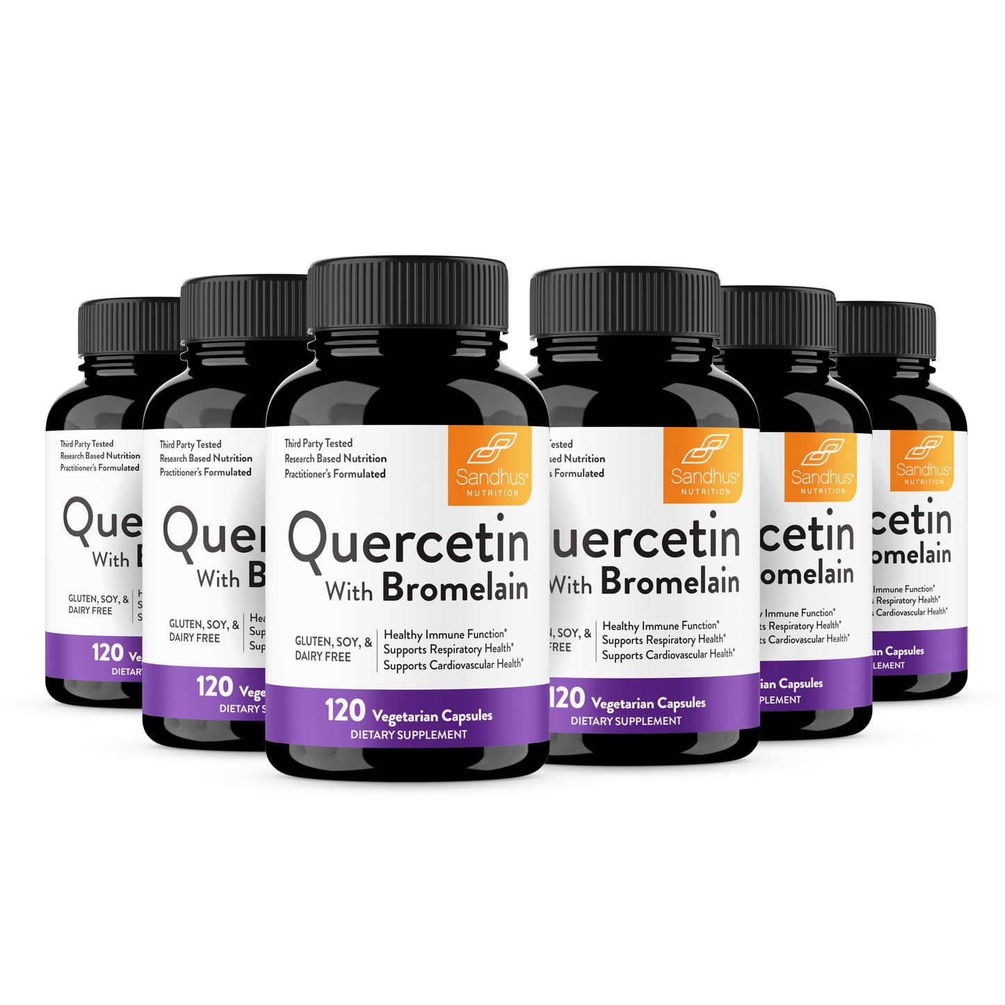 Quercetin with Bromelain - Vegetarian Capsules 120 Ct