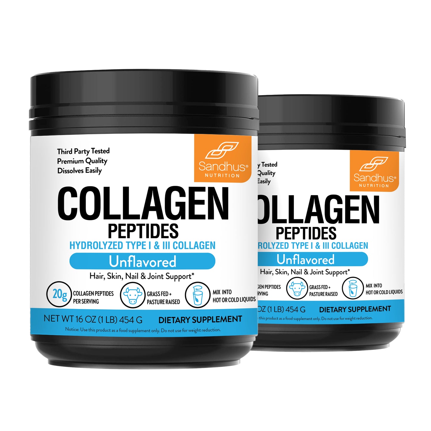 Collagen Peptides Unflavored Powder, 22 Servings