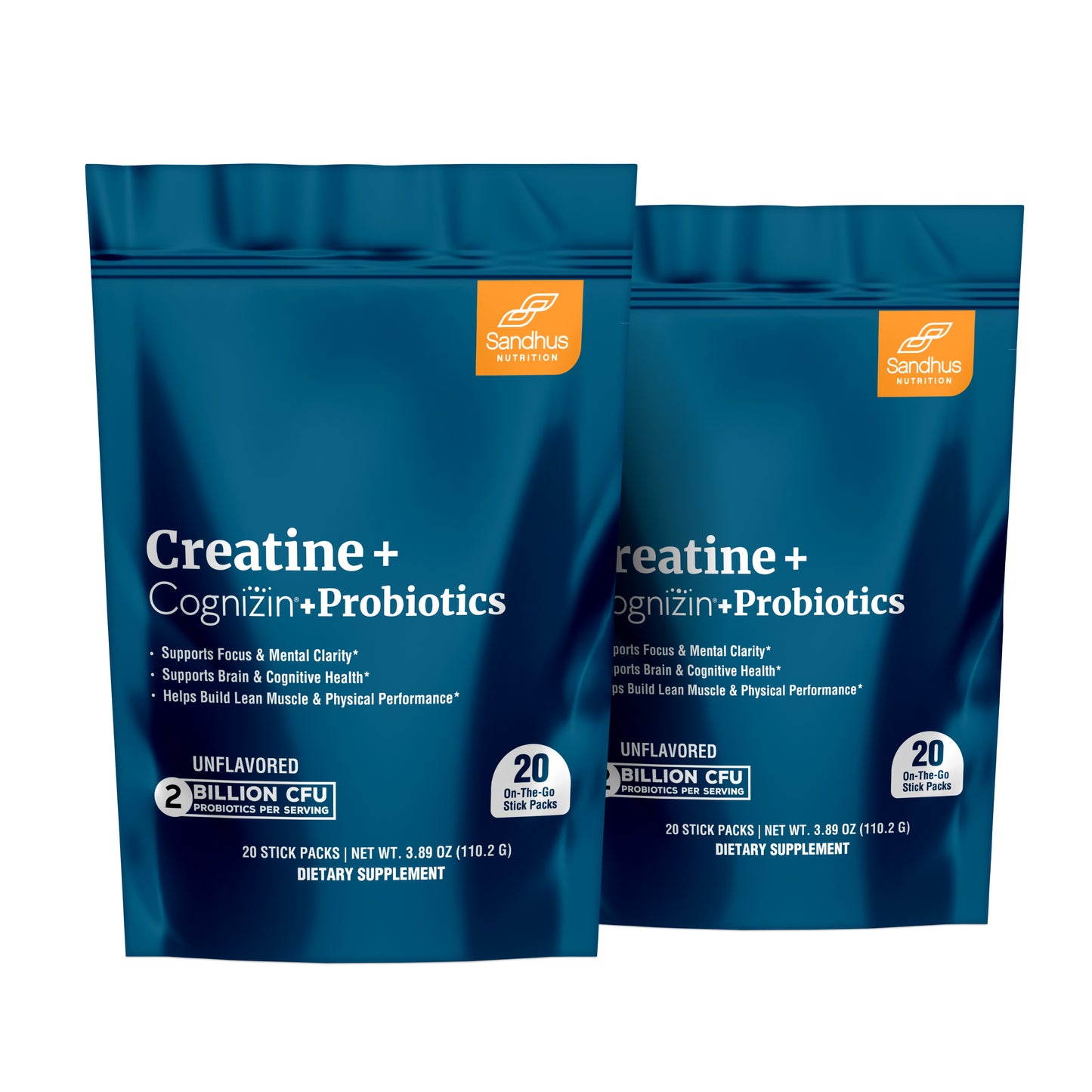 Creatine + Cognizin + Probiotics Stick Packs (20 Ct)