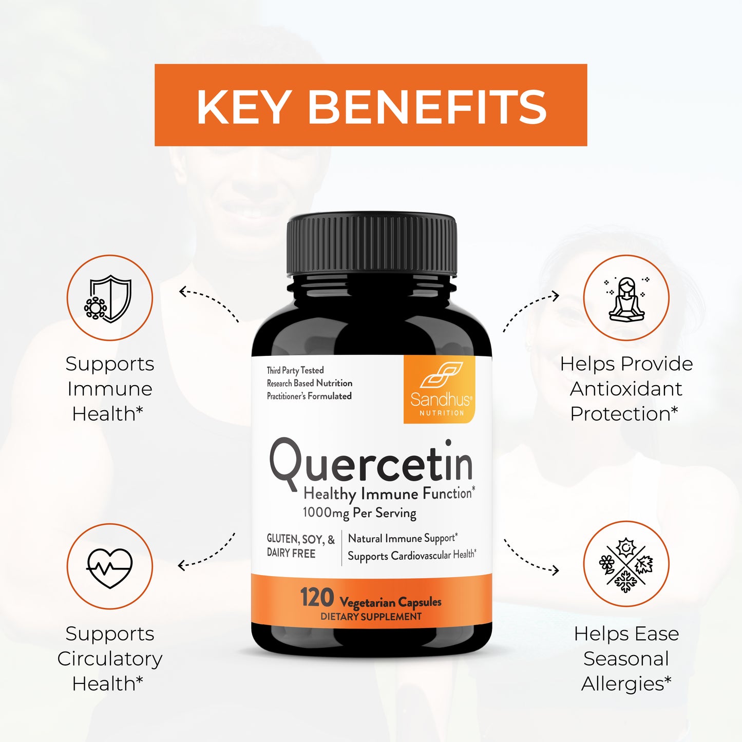 Quercetin Vegetarian Capsules 120 Ct