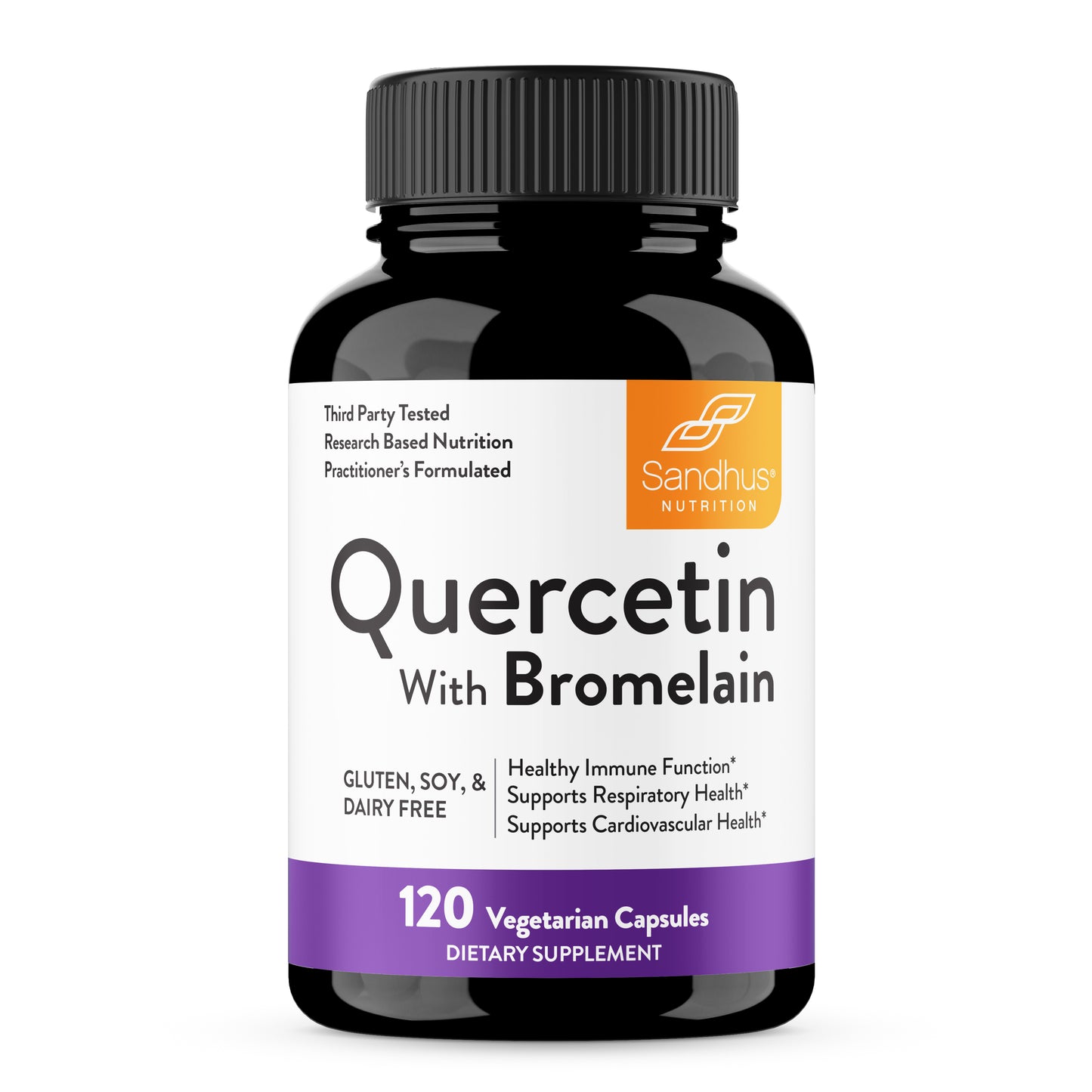 Quercetin with Bromelain - Vegetarian Capsules 120 Ct